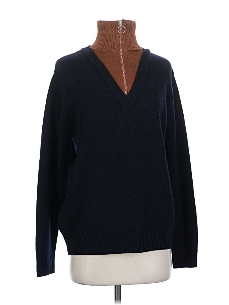 Pre-owned Unbranded Wool Pullover Sweater In Blue