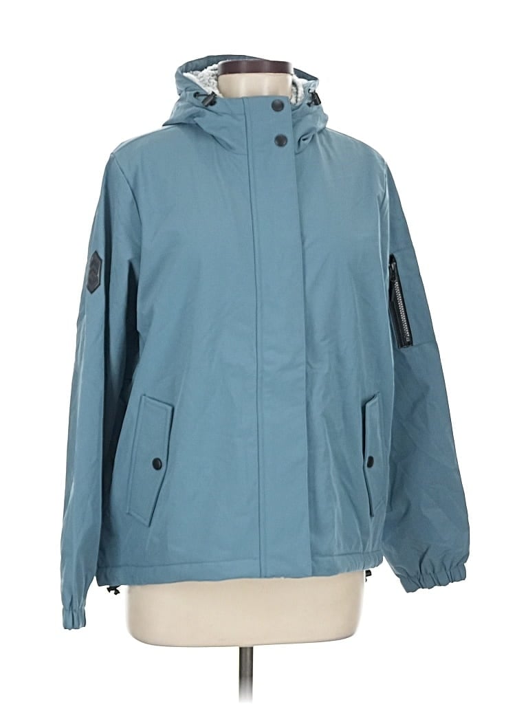 Pre-owned Free Country Raincoat In Blue