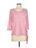 Assorted Brands Pink 3/4 Sleeve T-Shirt Size M - photo 1