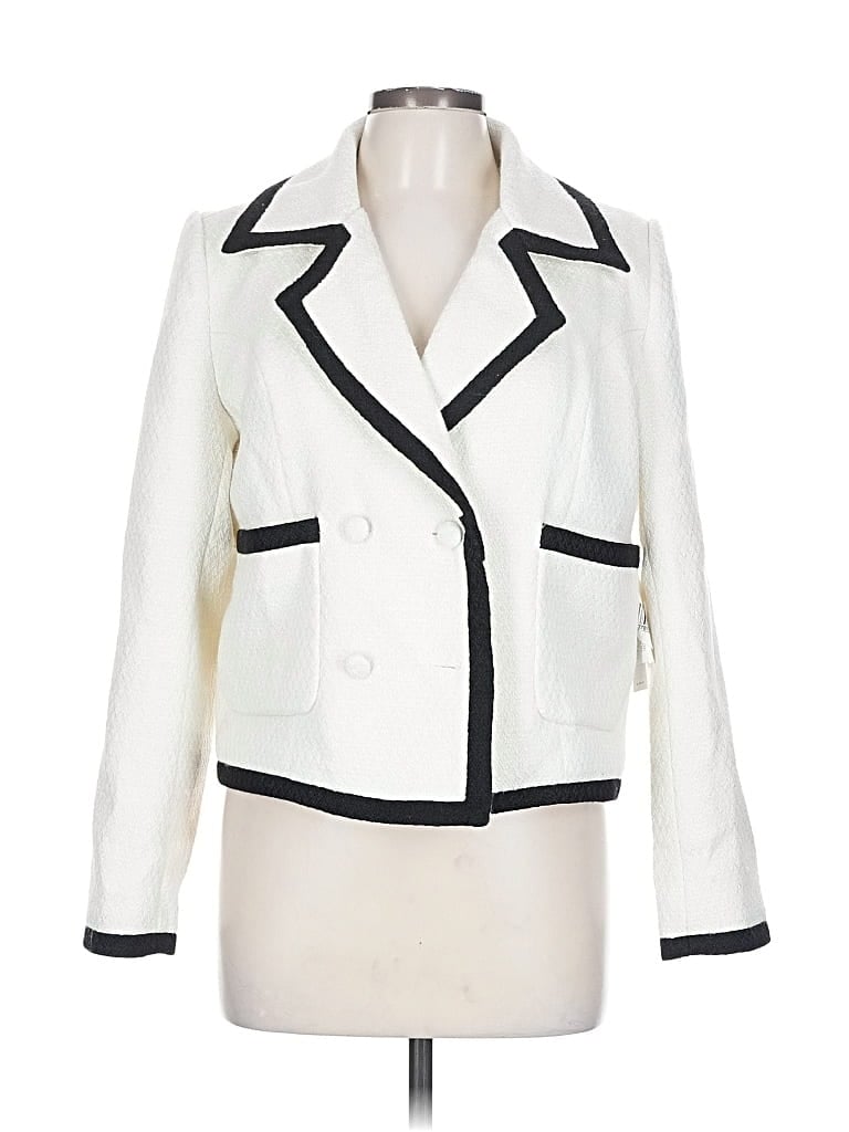Pre-owned Aqua Blazer Jacket In White