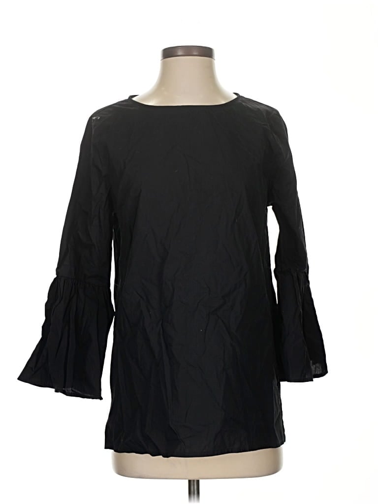 Gibson 3/4 Sleeve Blouse In Black