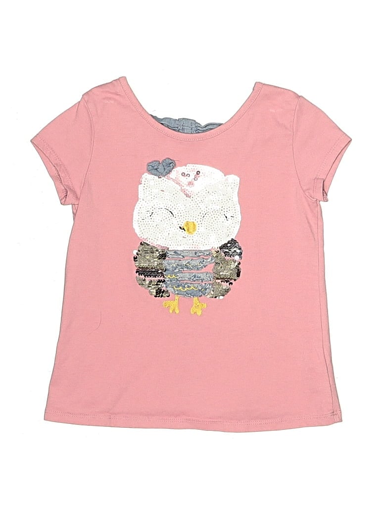 Pre-owned Catherine Malandrino Kids' Short Sleeve T-shirt In Pink