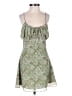 Sabo 100% Polyester Paisley Green Cocktail Dress Size XS - photo 1