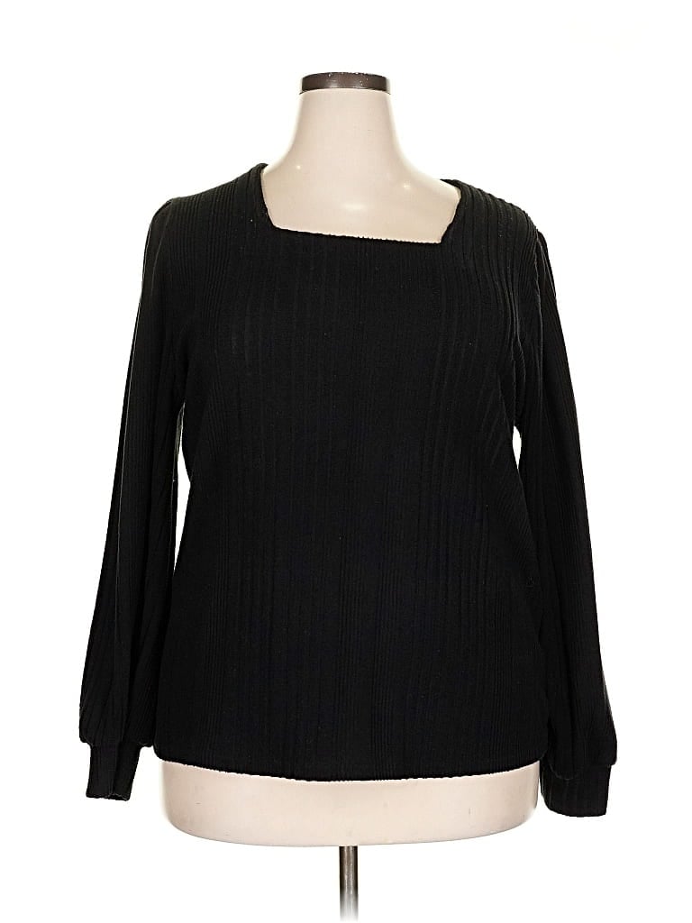 Pre-owned Unbranded Pullover Sweater In Black