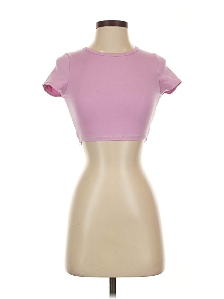 Pre-owned Frankies Bikinis Short Sleeve Turtleneck In Pink