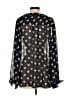 Minkpink 100% Polyester Polka Dots Black Long Sleeve Blouse Size S - photo 2