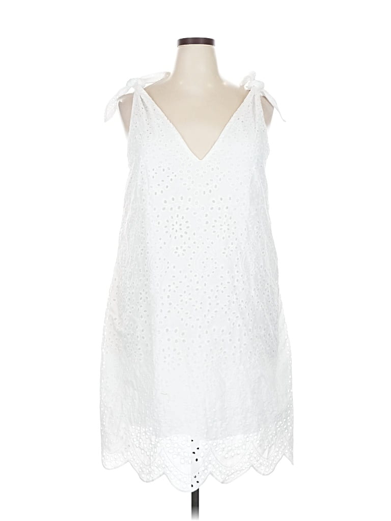 Pre-owned Shein Curve Casual Dress In White