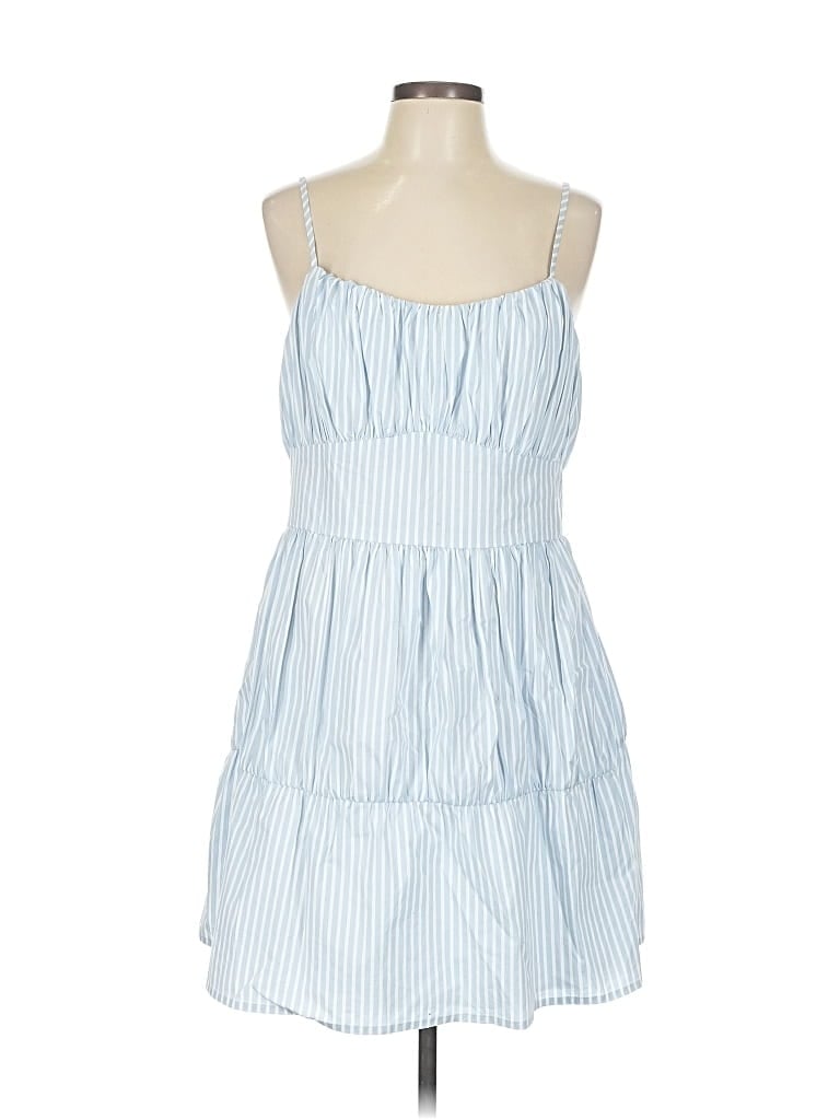 Pre-owned Express Casual Dress In Blue