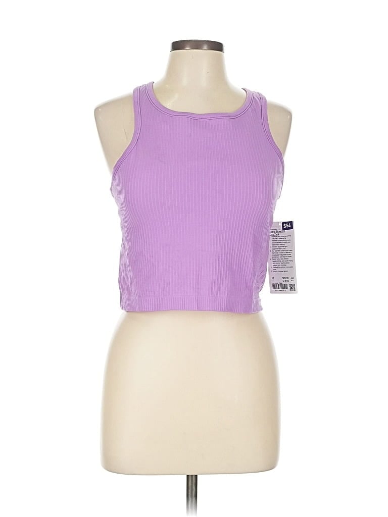Lululemon Athletica Tank Top Purple Halter Neckline Tops