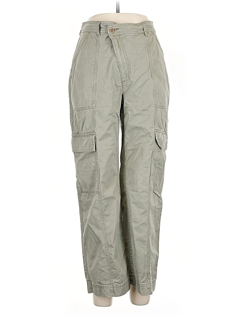 Pre-owned Abercrombie & Fitch Cargo Pants In Green