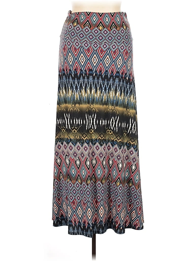 Pre-owned Lularoe Casual Skirt In Gray