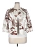 Coldwater Creek Print Ivory Blazer Size 14 - photo 1