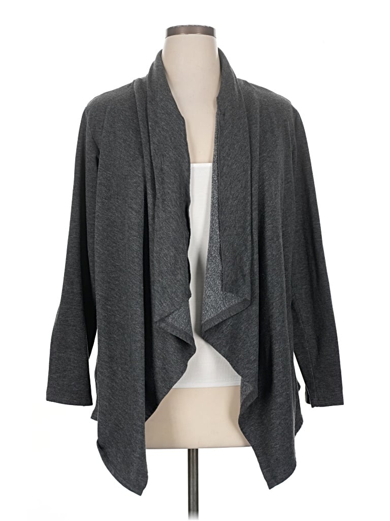 Pre-owned Bobeau Cardigan Sweater In Gray