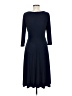 Eliza J Solid Blue Casual Dress Size 8 - photo 2