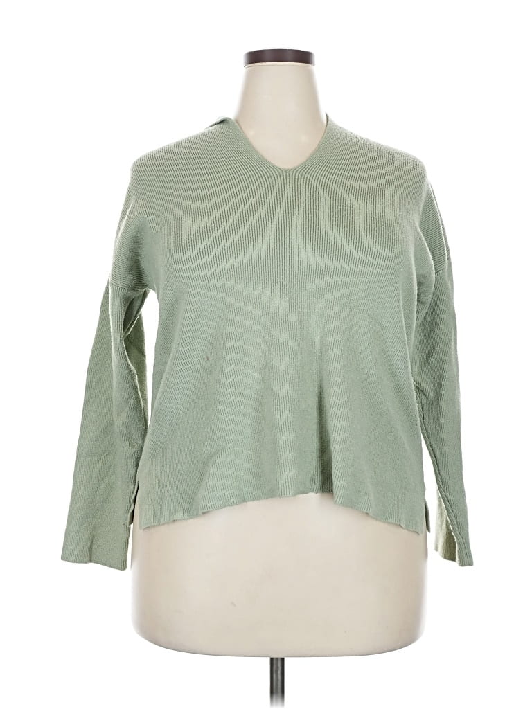 Pre-owned T Tahari Pullover Sweater In Green
