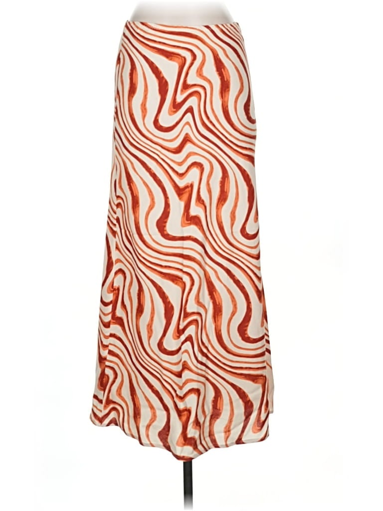 Pre-owned Mng Casual Skirt In Orange