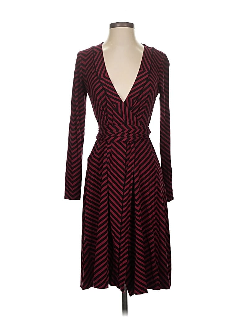 Pre-owned Banana Republic Cocktail Dress In Burgundy