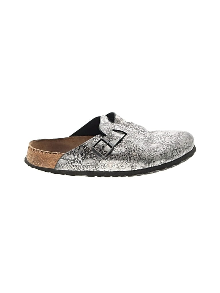 Pre-owned Papillio By Birkenstock Flats In Gray