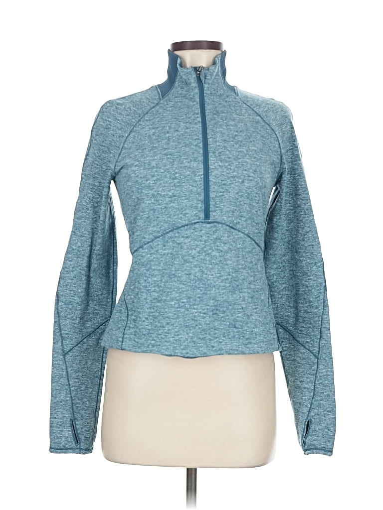 Pre-owned Lululemon Athletica Fleece Jacket In Blue