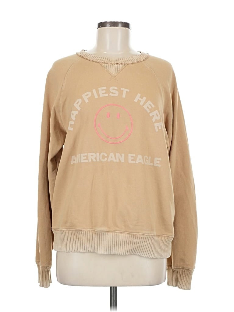 Pre-owned American Eagle Outfitters Sweatshirt In Brown
