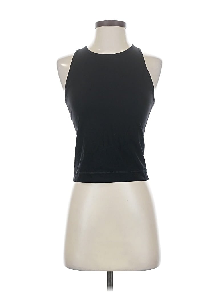 Pre-owned Everlane Tank Top Black Halter Neckline Tops