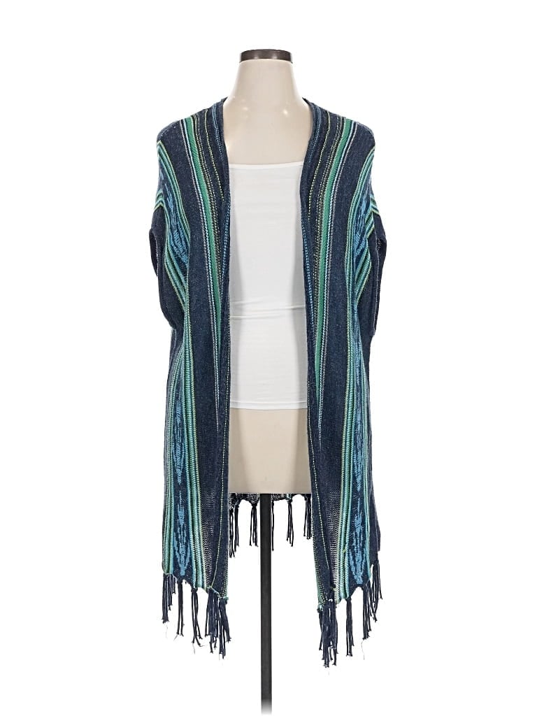 Pre-owned Chaps Cardigan Sweater In Blue