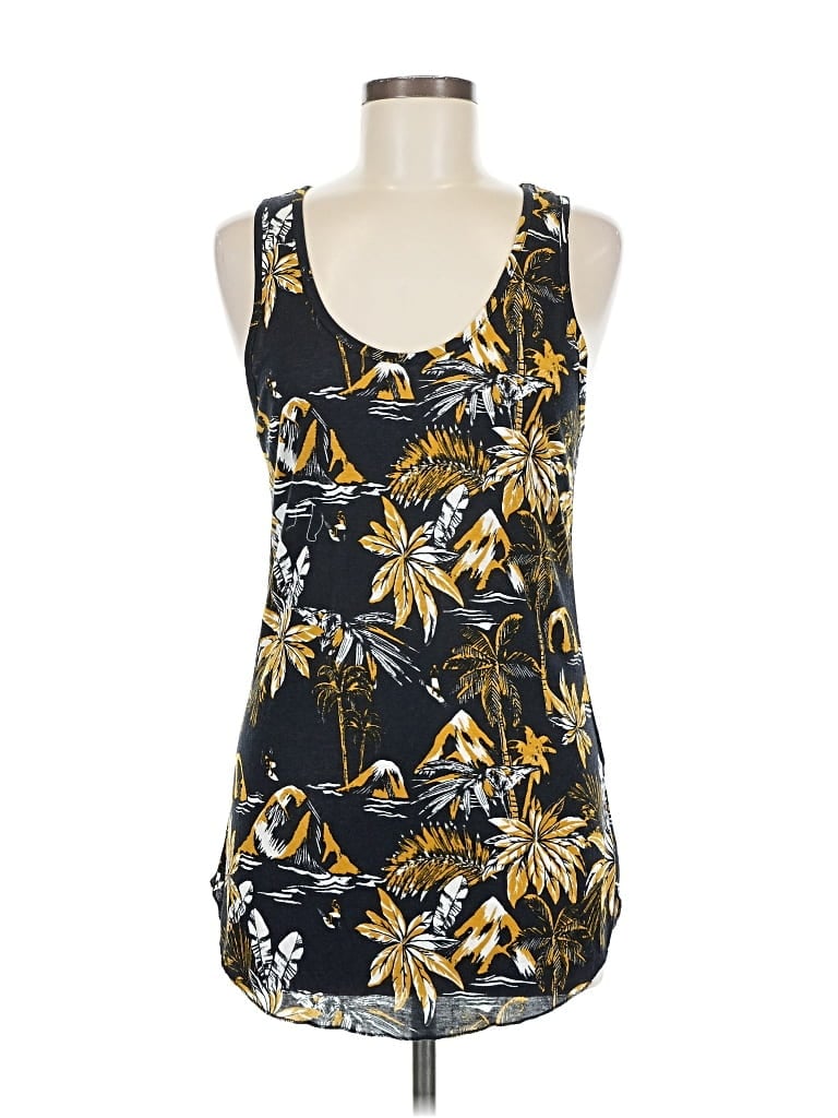 Pre-owned H&m Tank Top Yellow Halter Neckline Tops
