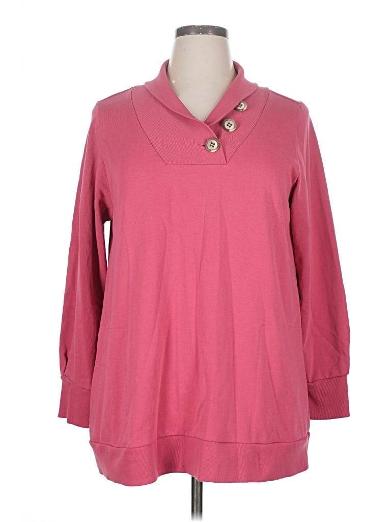 Pre-owned Soft Surroundings Pullover Sweater In Pink