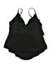 Aqua Green Solid Black Swimsuit Top Size P (petite) - photo 2