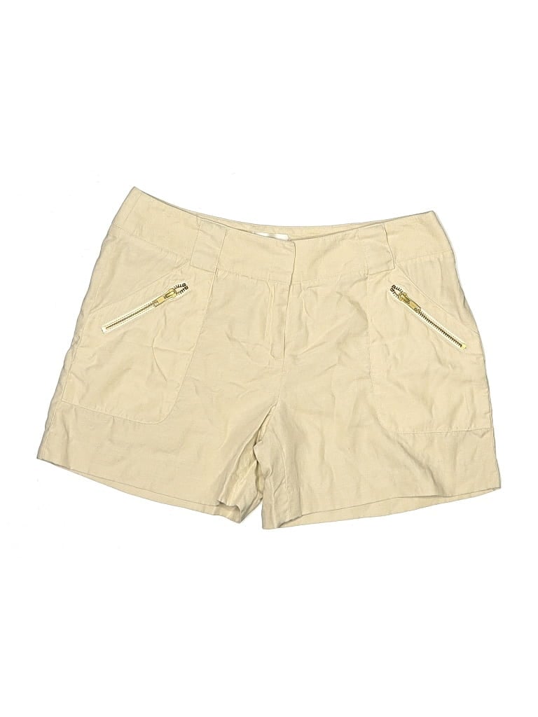 Pre-owned An Original Milly Of New York Khaki Shorts In White