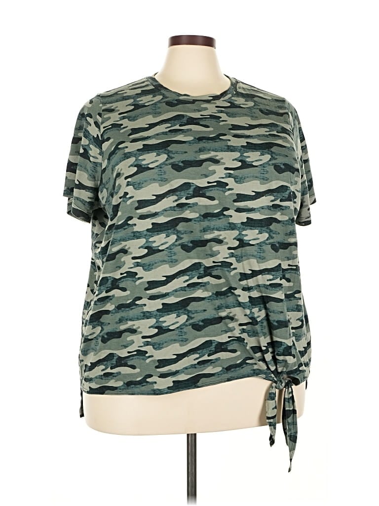 Pre-owned Xersion Short Sleeve T-shirt In Green
