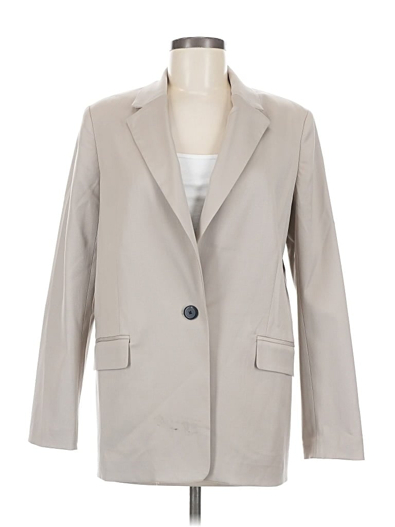 Pre-owned Babaton Wool Blazer Jacket In Brown