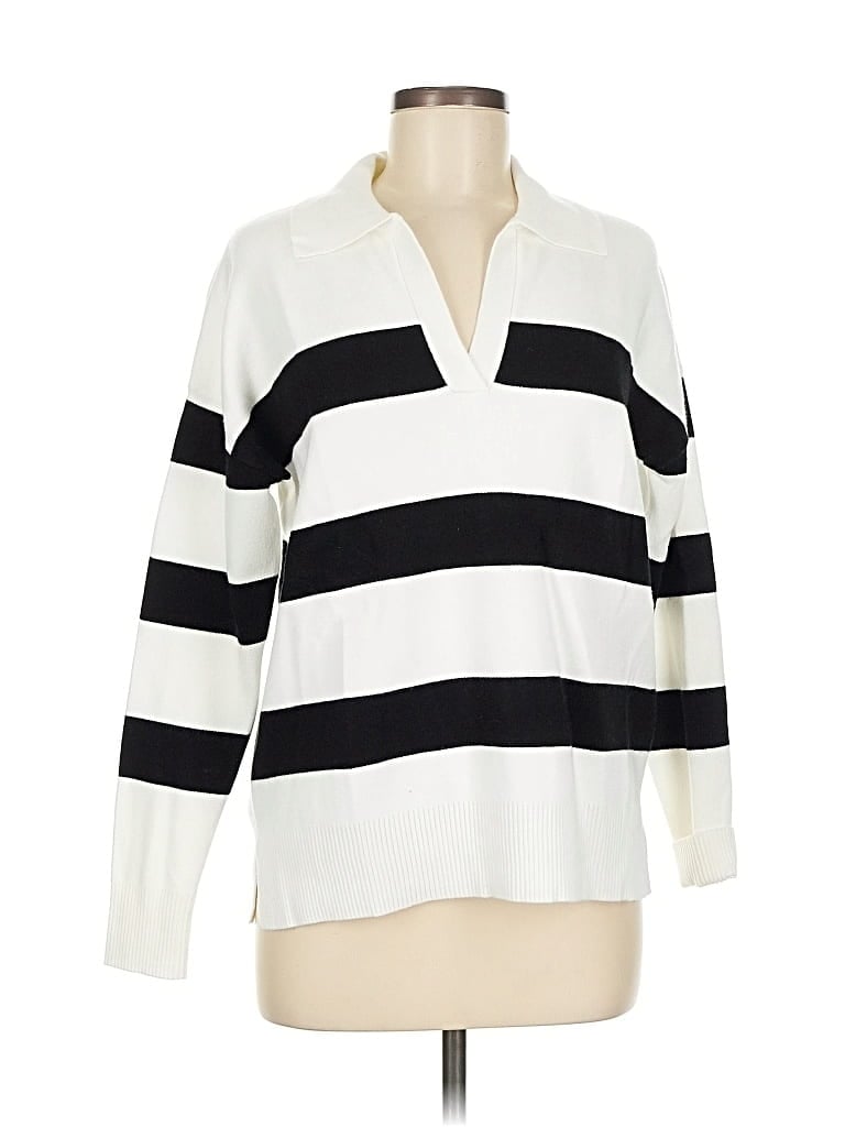 Pre-owned Cynthia Rowley Tjx Pullover Sweater In White