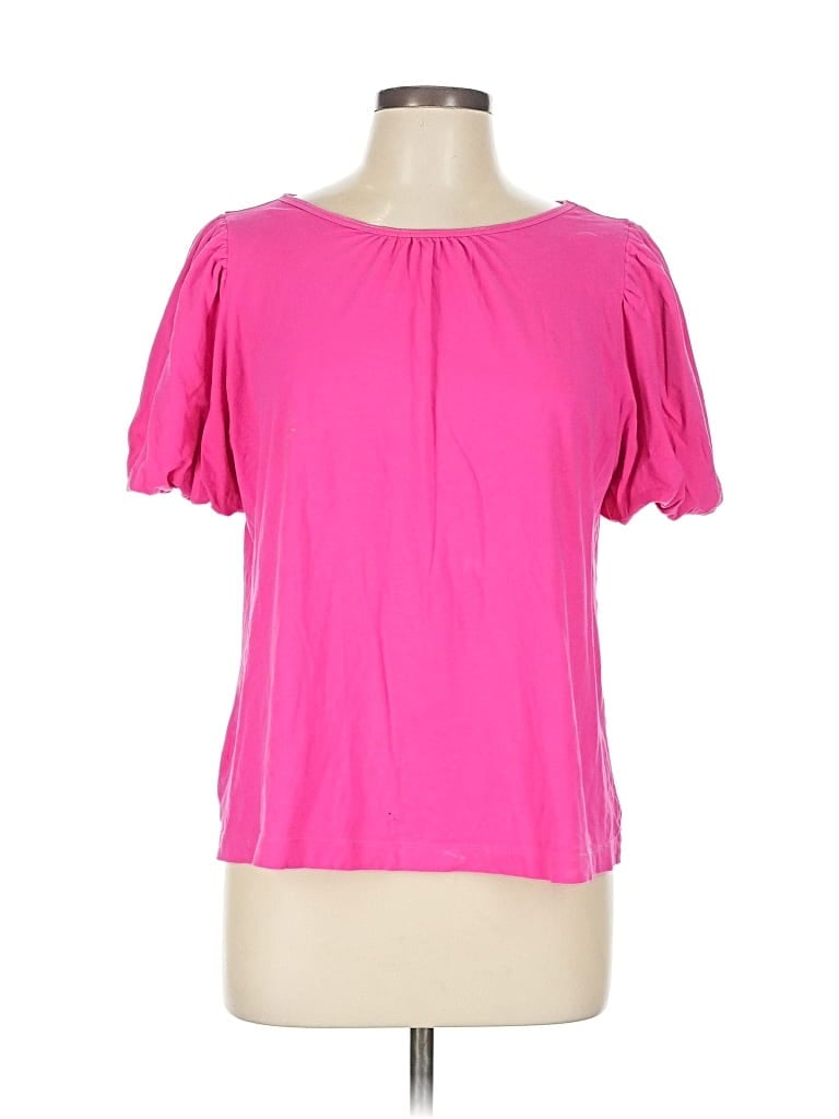 Pre-owned Ann Taylor Loft Short Sleeve T-shirt In Pink