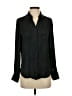 David Lerner 100% Polyester Animal Print Black Long Sleeve Blouse Size XS - photo 1