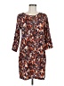 Bar III 100% Polyester Print Brown Casual Dress Size M - photo 1