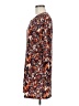 Bar III 100% Polyester Print Brown Casual Dress Size M - photo 5