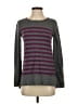 J. McLaughlin Stripes Gray Pullover Sweater Size XS - photo 1