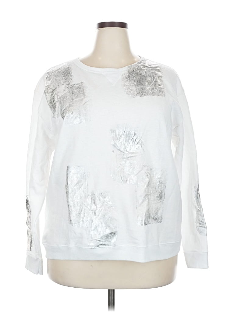 Pre-owned Unbranded Sweatshirt In Silver