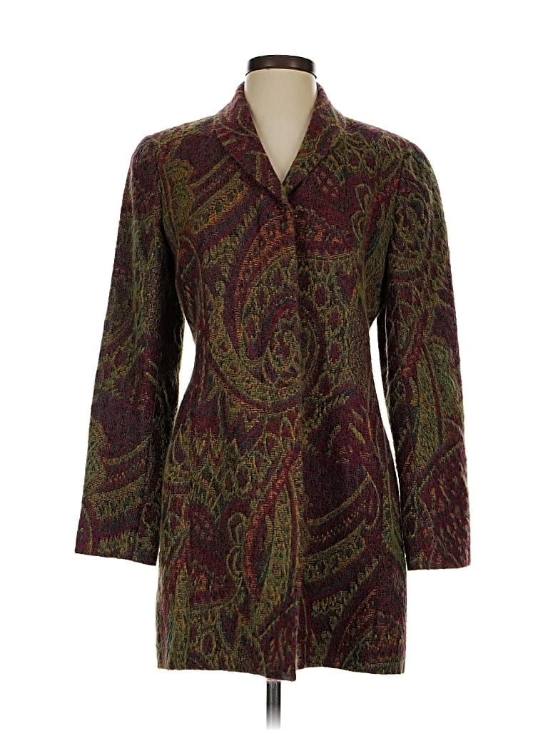 Pre-owned Carlisle Coat In Burgundy