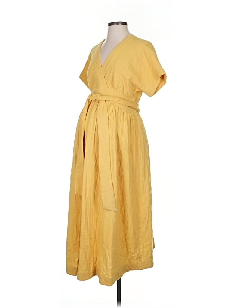 Pre-owned Hatch Casual Dress In Yellow