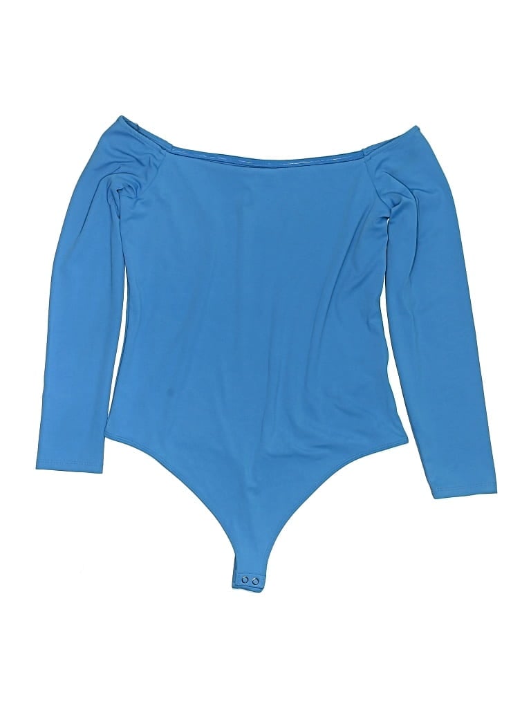 Pre-owned Express Bodysuit In Blue