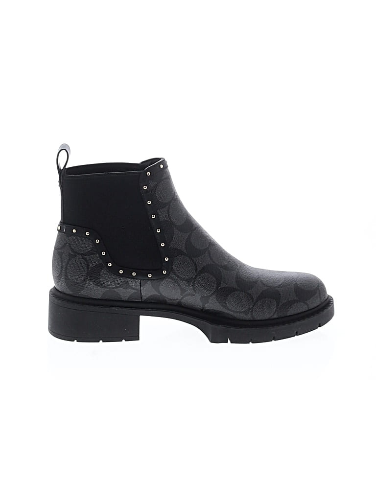 Pre-owned Coach Ankle Boots In Black