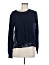 Jamison Blue Silk Pullover Sweater Size M - photo 1