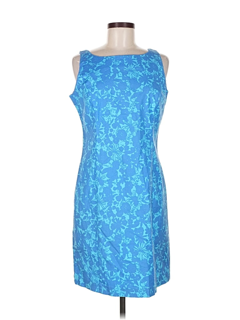 Pre-owned Sigrid Olsen Cocktail Dress In Blue