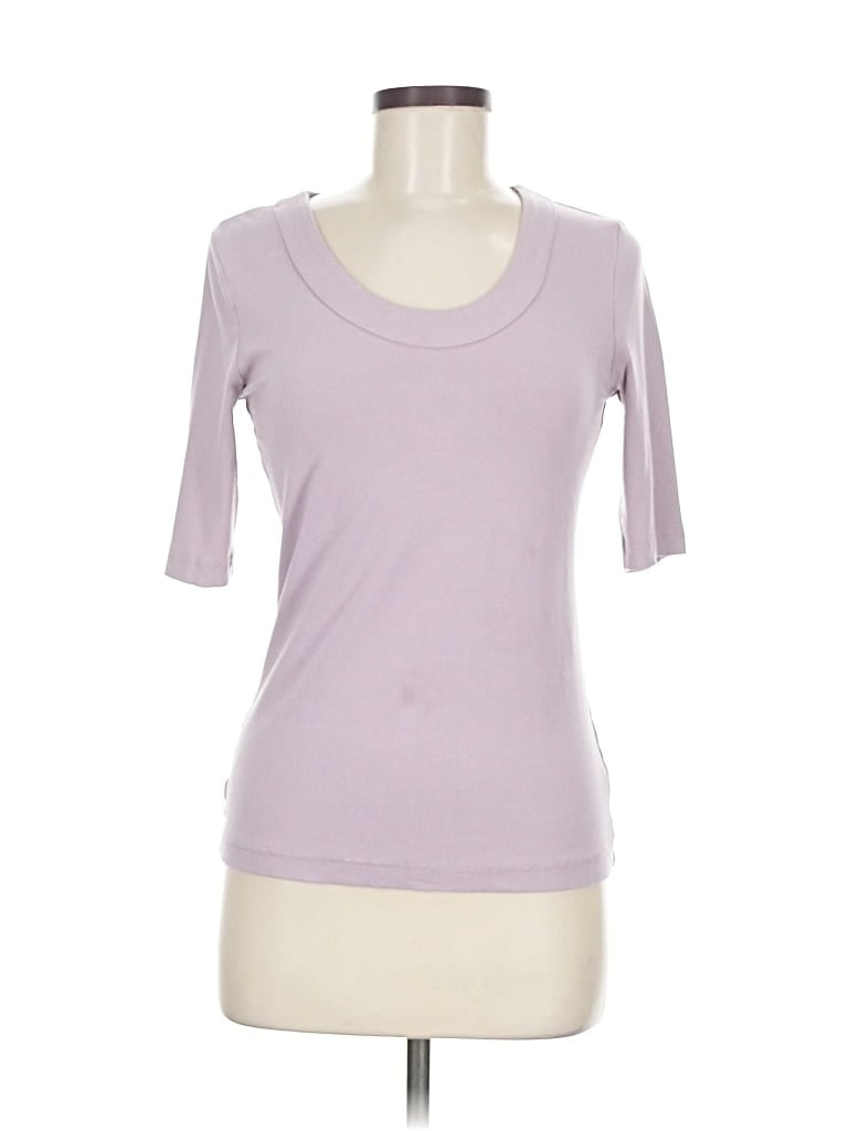 Pre-owned Ann Taylor Factory 3/4 Sleeve T-shirt In Purple