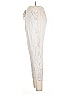 Sofia Collections Metallic Ivory Casual Pants Size L (estimated) - photo 5