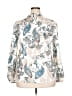 Unbranded 100% Polyester Paisley Ivory Long Sleeve Blouse Size XXL - photo 2