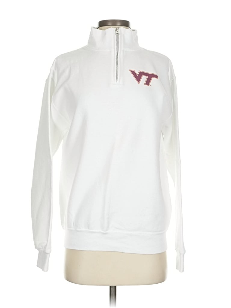 Pre-owned Jerzees Sweatshirt In White