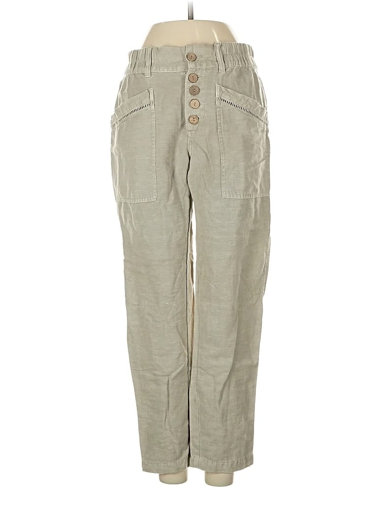 Pre-owned Sundance Linen Pants In White
